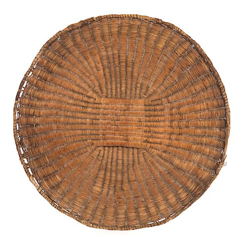 Large Hopi Flat Basket Tray Rabbit Brush