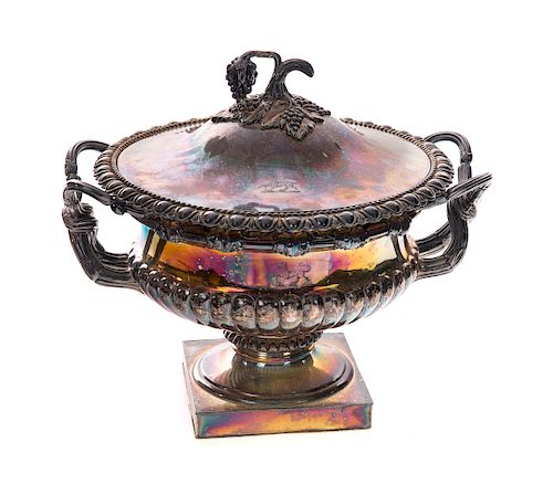 Early Silver Plated Tureen- Garths 1985