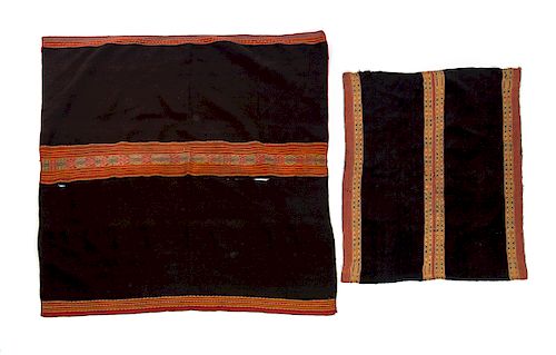 2 Antique Andean Indian Manta