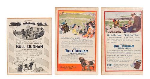 3 Bull Durham Tobacco Advertising Poster's