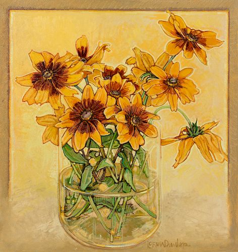 Loren Dunlap(American, b. 1932)Still Life with Sunflowers
