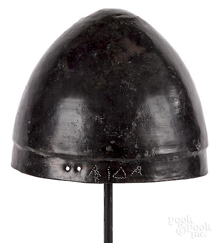 Greek bronze pilos helmet