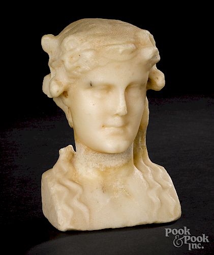 Roman marble herm bust of Dionysus