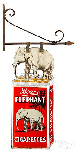 Bears Elephant Cigarettes advertising sign