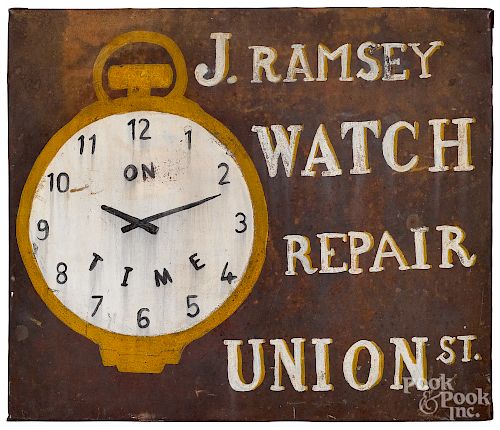 J. Ramsey Watch Repair - Union St. trade sign