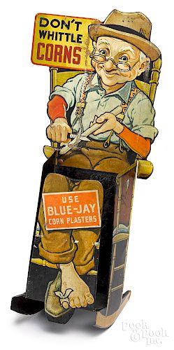 Blue-Jay Corn Plasters advertising display