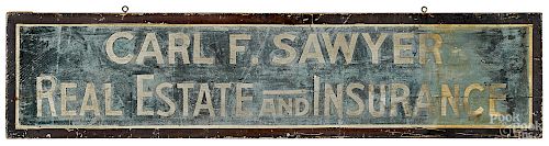 Painted trade sign