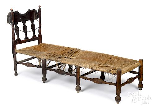 William and Mary maple daybed