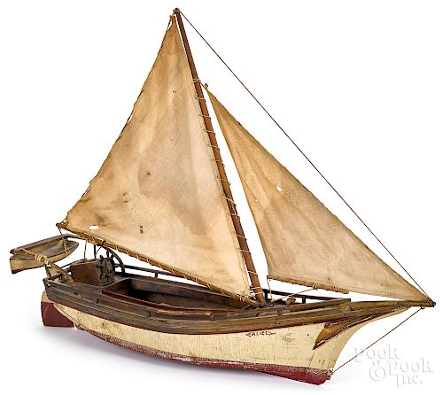 Painted Alice sailboat model
