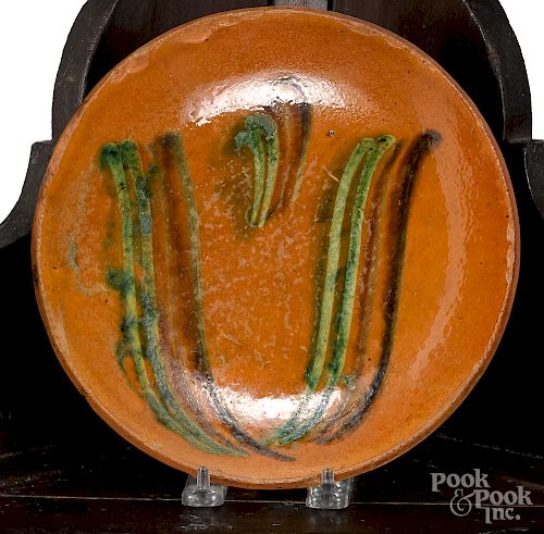 Pennsylvania redware pie plate