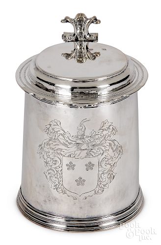 English silver tankard, 1693-1694
