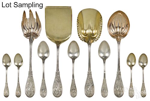 Tiffany & Co. sterling silver Audubon pattern set