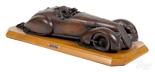 Stanley Wanlass bronze car sculpture