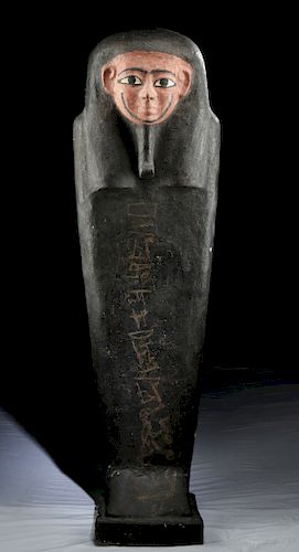 Egyptian Cedar / Painted Gesso Coffin for Iret Horru