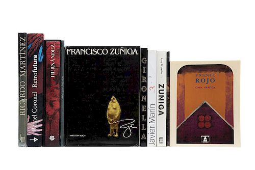 Libros sobre Arte en México del Siglo XX, Javier Marín / Juan Bandera y su Retablo de la Revolución Mexicana... Piezas: 10.