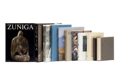 Libros sobre Artistas Mexicanos. Carlos Mérida en sus 90 años / Diego Rivera: 50 Años de su Labor Artística / Nishizawa... Piezas: 11.
