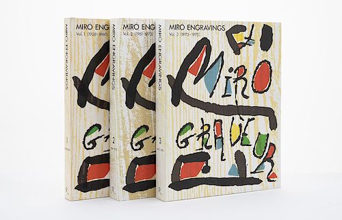 Jacques Dupin. Miró Engraver. New York. Cada ejemplar con tres xilografías. Piezas: 3.