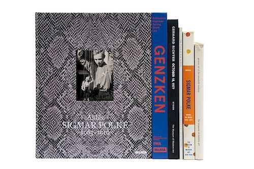 Libros sobre Artistas Alemanes. Isa Genzken: Retrospective / Gerhard Richter / Alibis: Sigmar Polke, 1963-2010... Piezas: 6.