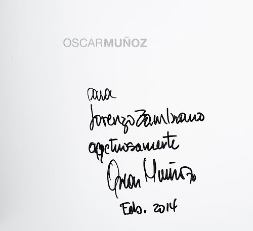 Oscar Muñoz. Monterrey. Primera edición. Firmado por el artista. Edición de 750 ejemplares.