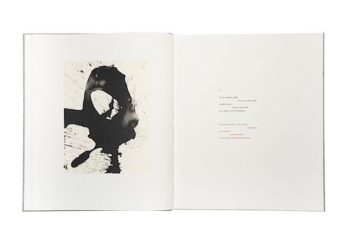 Octavio Paz, Tres Obras. New York. Firmas de Octavio Paz y Robert Motherwell. Edición de 750 ejemplares numerados, ejemplar número 365.