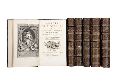 Œuvres de Molière, avec des Remarques Grammaticales; des Avertissements et des Observations sur Chaque Piéce par M. Bret...