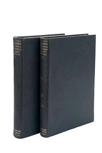 Boccaccio's Decameron Containing an Hundred Pleasant Nouvelles. Oxford. Ed. 325 ejem. num., ejem.58. Prov. Christie's. Pzas: 2.