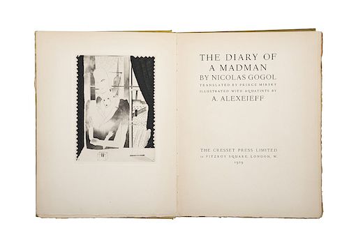Nicolas Gogol. The Diary of a Madman. London. Edición con 50 numerados del 1 al 50, ejemplar número 25.