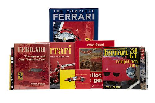 Libros sobre Ferrari. Piloti, che Gente / The Complete Ferrari / Ferrari, the Sports and Gran Turismo Cars... Piezas: 10.