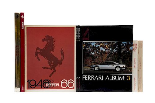 Libros sobre Ferrari. Ferrari Yearbook 1966 / Ferrari: Brochures and Sales Literature / Ferrari Year Book 2002... Piezas: 8.