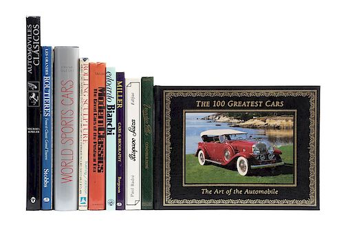 Libros sobre Automóviles Clásicos. World Sports Cars. Series - Built from 1945 - 1980 / Les Automobiles Hispano Suiza... Pzas: 10.