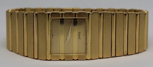 JEWELRY. Piaget 18kt Gold Polo Watch, 7131 C701.