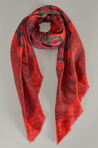 Gucci large paisley scarf