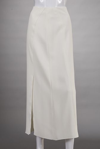 Chanel ivory long skirt