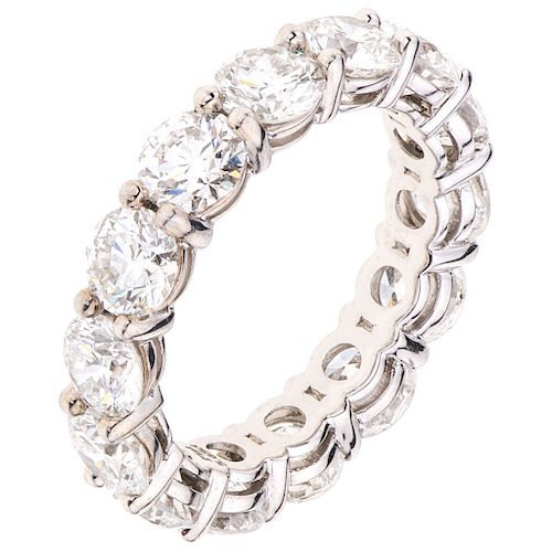 A diamond platimun GIA certified eternity ring.  