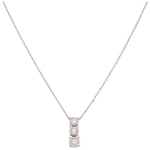18K DE LA FIRMA CHIMENTO diamond 18K white gold necklace. 