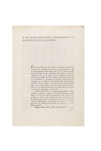 Fonte, Pedro. Reales Determinaciones, dirigidas al Sr. Cura de Chimalhuacan Chalco. México 2 de Enero de 1816.
