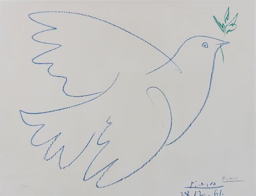 Pablo Picasso
(Spanish, 1881-1973)
Colombe Volant, 1961