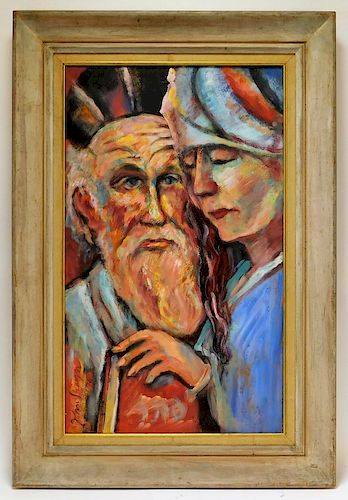 John Shayn Expressionist Romantic Couple Painting