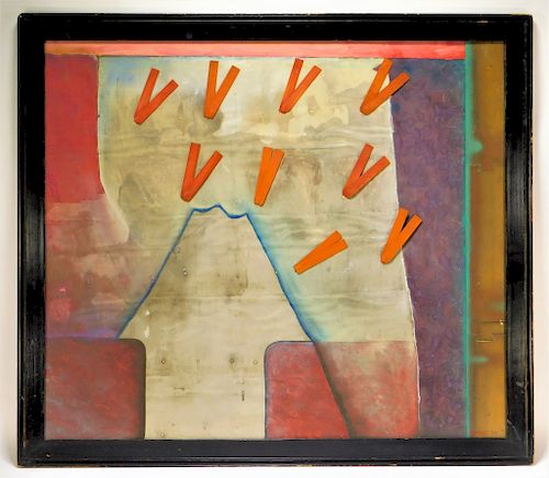 Judy Arsenault Modern Abstract Mix Media Painting