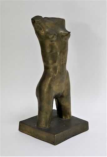 Joe Mathews Nude Torso of a Woman Sculpture