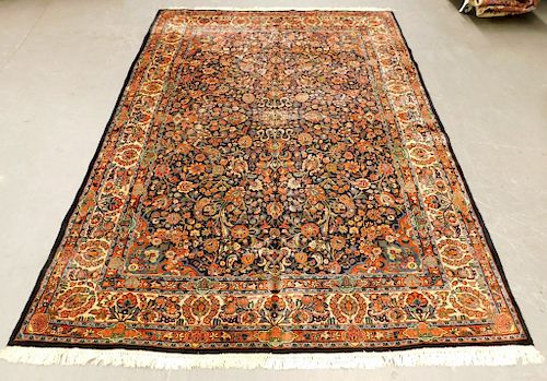 LG Antique Persian Floral Field Carpet Rug