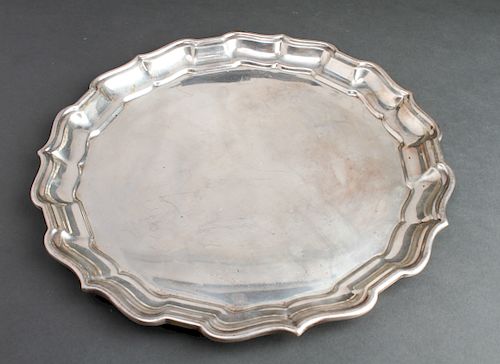 Reed & Barton Silver "Chippendale" Salver Tray