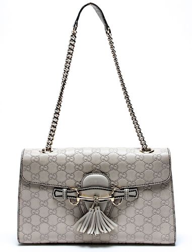 Gucci 'Emily' Guccissima Chain Shoulder Bag