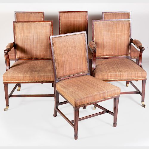 Set of Six George III Mahogany Dining Chairs 