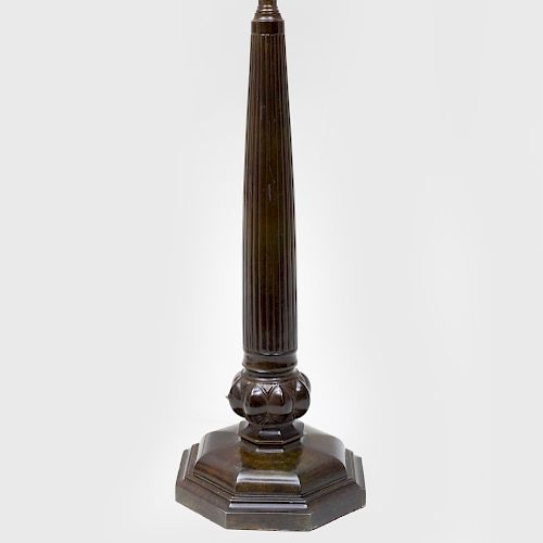 Bronze Columnar Table Lamp
