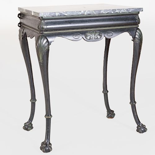 Painted Cast-Iron Console Table