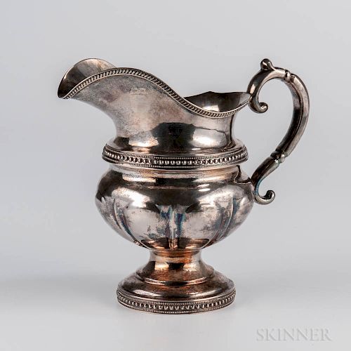Gale & Mosely Coin Silver Creamer