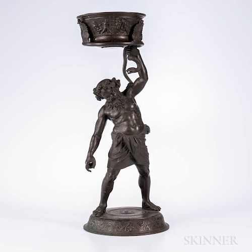 Grand Tour Bronze Figure of a Drunken Silenus