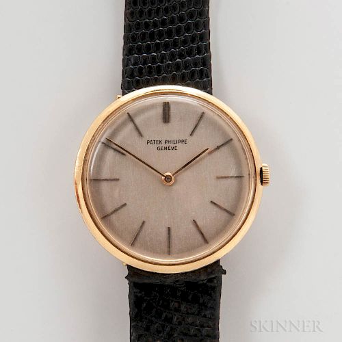 18kt Gold Patek Philippe Calatrava Ultra-thin Wristwatch
