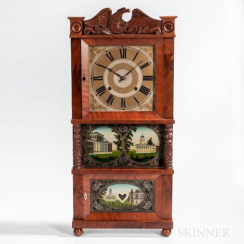 C. & L.C. Ives Triple-decker Shelf Clock